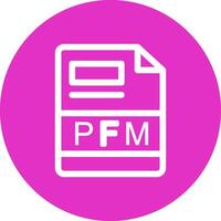 PFM Creative Icon Design vector