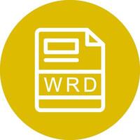 WRD Creative Icon Design vector