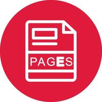 PAGES Creative Icon Design vector