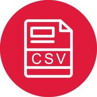 CSV Creative Icon Design vector