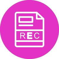 REC Creative Icon Design vector