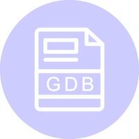 gdb creativo icono diseño vector