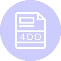 4DD Creative Icon Design vector