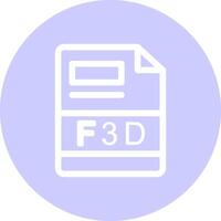 F3D Creative Icon Design vector