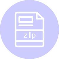 zip Creative Icon Design vector