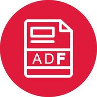 ADF Creative Icon Design vector