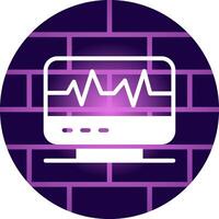 electrocardiograma creativo icono diseño vector