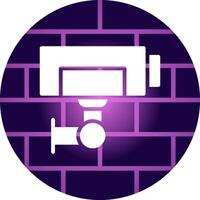 Cctv Camera Creative Icon Design vector