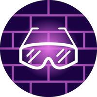 Lab Glasses Creative Icon Design vector