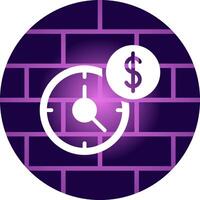 Time Is Money Creative Icon Design vector