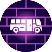 School Bus Creative Icon Design vector