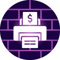 Printer Creative Icon Design vector
