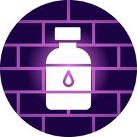 Water Bottle Creative Icon Design vector