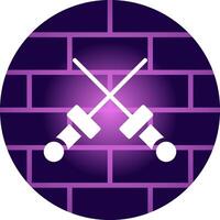 Fencing Creative Icon Design vector