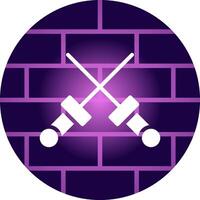 Fencing Creative Icon Design vector