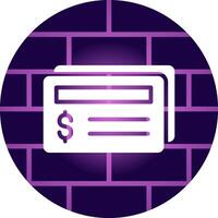 Cheque Creative Icon Design vector