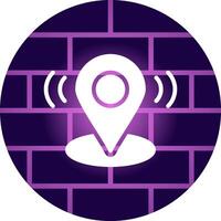 Location Pin Creative Icon Design vector