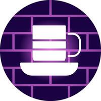 Tea Cup Creative Icon Design vector