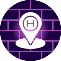 Helipad Creative Icon Design vector