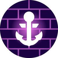 Anchor Creative Icon Design vector