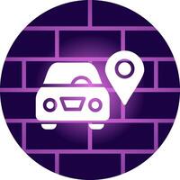 Car Location Creative Icon Design vector