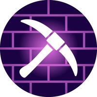 Pickaxe Creative Icon Design vector