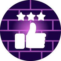 Thumbs Up Creative Icon Design vector