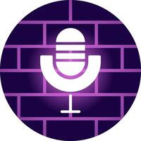 Microphone Creative Icon Design vector