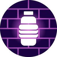 Water Bottle Creative Icon Design vector