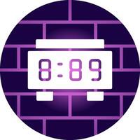 Digital Clock Creative Icon Design vector