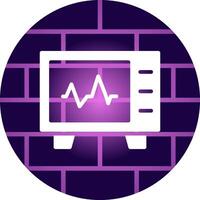 Cardiogram Creative Icon Design vector