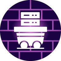 Data Mining Creative Icon Design vector
