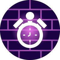 Alarm Clock Creative Icon Design vector