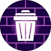 Trash Can Creative Icon Design vector