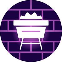 Mine Cart Creative Icon Design vector