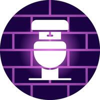 Toilet Creative Icon Design vector