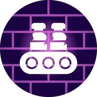 Conveyor Belt Creative Icon Design vector