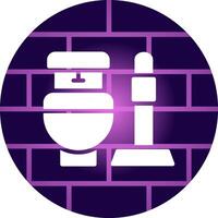 Toilet Creative Icon Design vector