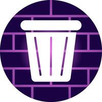 Trash Creative Icon Design vector