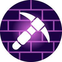 Pickaxe Creative Icon Design vector