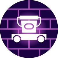 Cleaning Cart Creative Icon Design vector