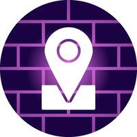 Location Pin Creative Icon Design vector