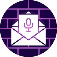 Voice Email Creative Icon Design vector