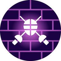 Fencing Creative Icon Design vector