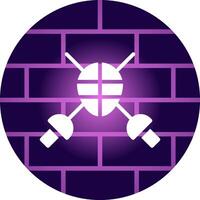 Fencing Creative Icon Design vector