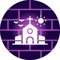 diseño de icono creativo de iglesia vector