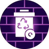 Recycle Bin Creative Icon Design vector