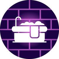 Bathtub Creative Icon Design vector