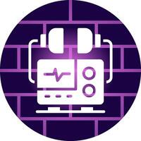 Defibrillator Creative Icon Design vector