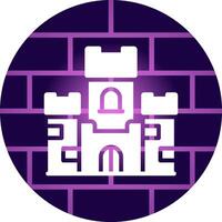 Castle Creative Icon Design vector